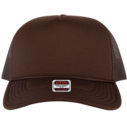 OTTO CAP 5 Panel High Crown Mesh Back Trucker Hat Thumbnail