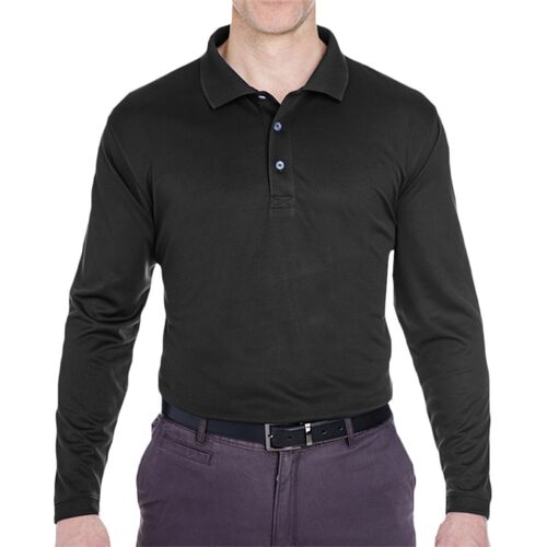 Men's Cool & Dry Sport Long Sleeve Polo Thumbnail