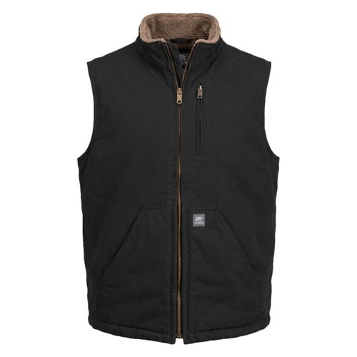 Men's Heartland Sherpa-Lined Washed Duck Vest Thumbnail
