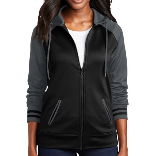 Women's Sport Wick ® Varsity Fleece Full Zip Hooded Jacket Thumbnail